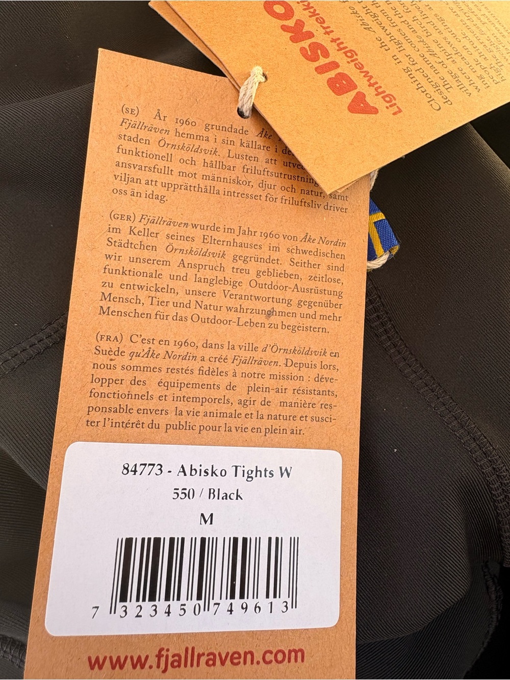 NWT Fjallraven Abisko Tights, size M - Picture 7 of 7